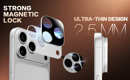 MagFilter Phone Camera Lens Filter Kit for iPhone 17 Pro and iPhone 17 Pro Max - Silver