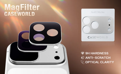 MagFilter Phone Camera Lens Filter Kit for iPhone 17 Pro and iPhone 17 Pro Max - Silver