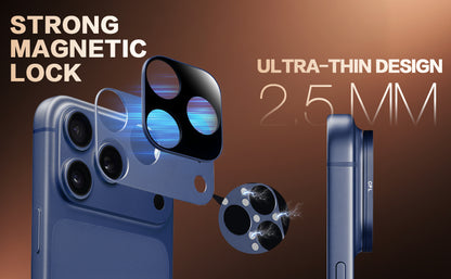 MagFilter Phone Camera Lens Filter Kit for iPhone 17 Pro and iPhone 17 Pro Max - Blue