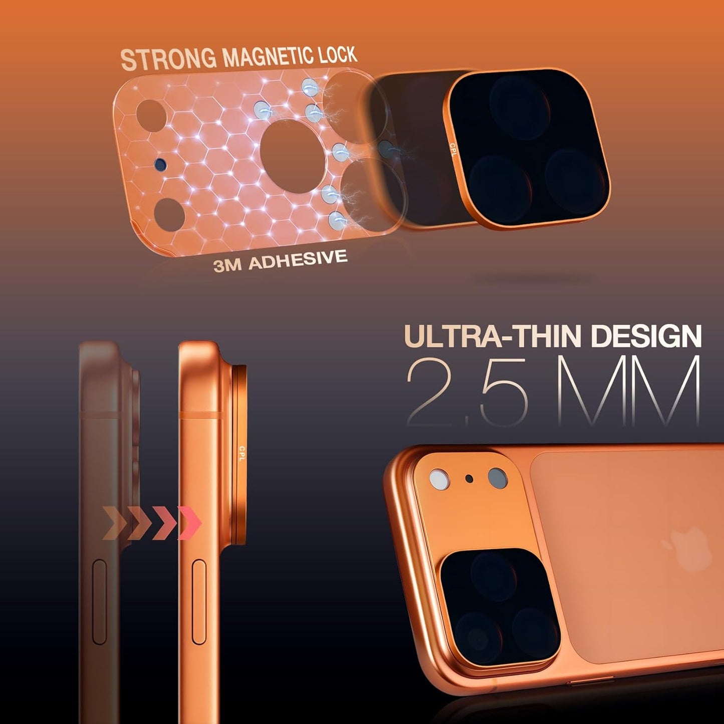 MagFilter Phone Camera Lens Filter Kit for iPhone 17 Pro and iPhone 17 Pro Max