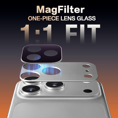 MagFilter Phone Camera Lens Filter Kit for iPhone 17 Pro and iPhone 17 Pro Max - Silver